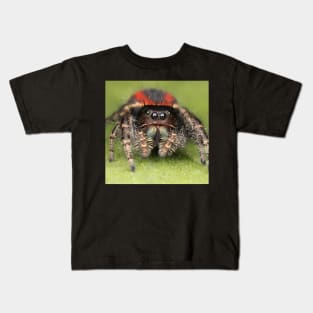 Female Jumping Spider Kids T-Shirt